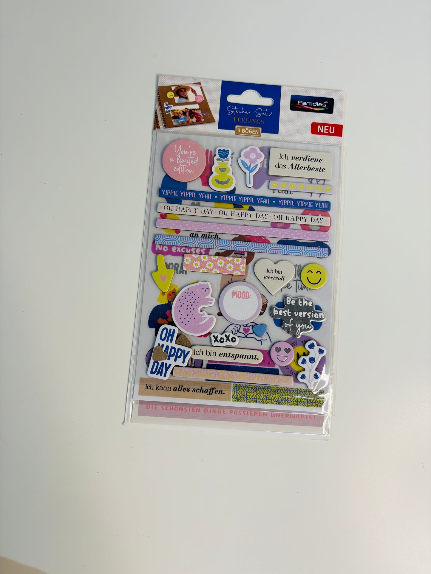 Relief Sticker Sheet 2 (Emotions)